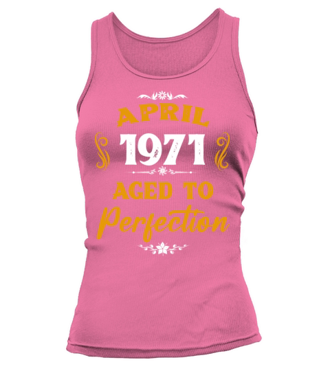 April 1971 Vintage Birthday Present Tank top Woman