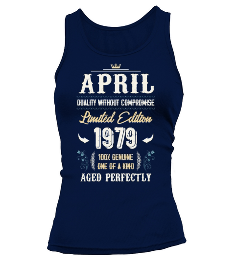 April 1979 Vintage Birthday Present Tank top Woman