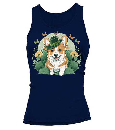 Corgi Lover Shamrock Happy St Patricks Day Tank top Woman