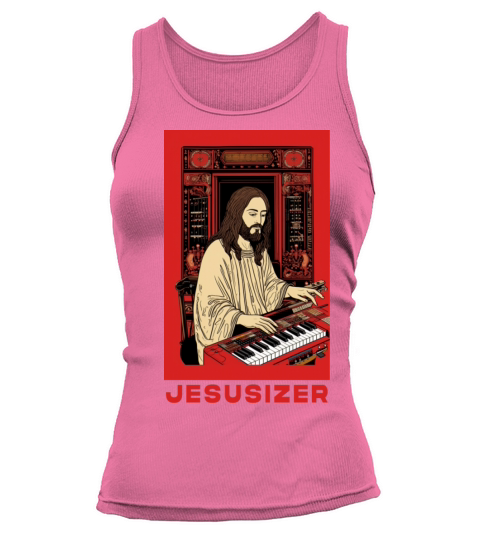 Divine Analog Adventures - Retro Synth Jesus Fan Tank top Woman