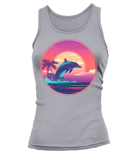 Retro Dolphin Lovers Vintage Tank top Woman