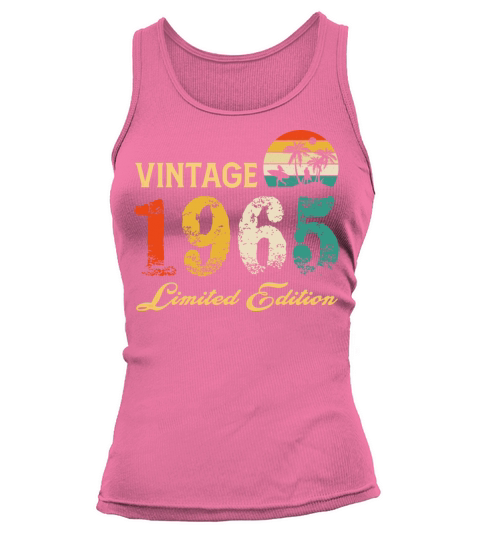 Vintage 1965 Limited Edition Born In 1965 Birthday Tank top Woman