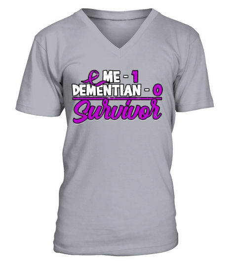 Fight Alzheimers Dementia alzheimer Awareness V-Neck T-shirt