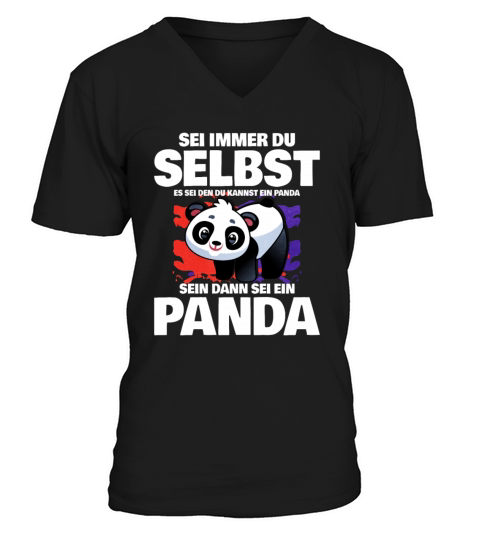 Panda V-Neck T-shirt