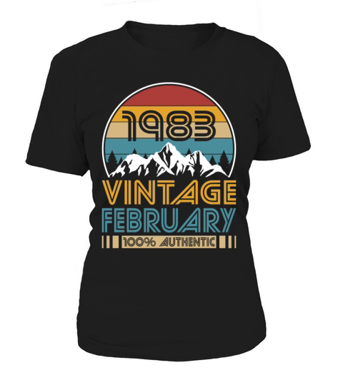 40th birthday february 1983 vintage 1983 Women's T-Shirt