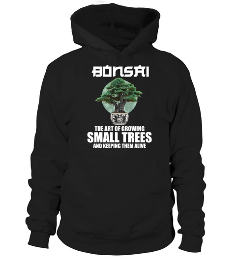 Bonsai Japan Silhouette Gardener Gardening Lover Hoodie Unisex