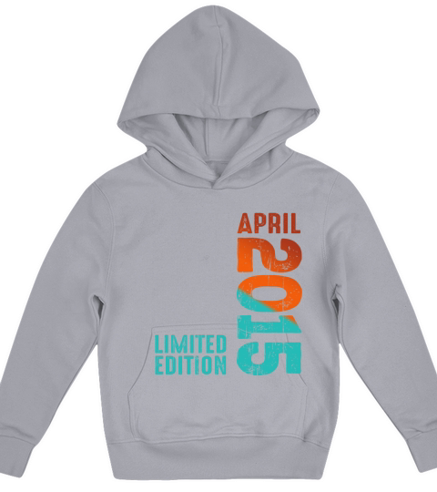 Since April 2015 Year 2015 Retro Vintage 2015 Kids Hoodie