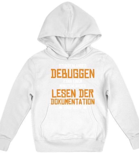 Stundenlanges Debuggen Full Stack Coder Software Kids Hoodie
