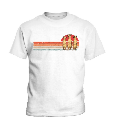 Meerkat Vintage Retro Kids T-Shirt