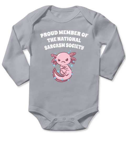 Proud Member of the National Sarcasm Society Funny Long Sleeve Baby One-Piece
