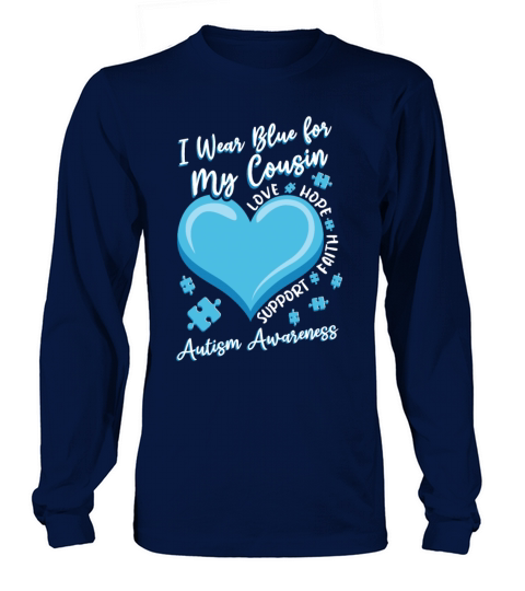 Puzzle April Blue For Cousin Autism Awareness Long sleeved Unisex