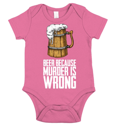 Beer Alcohol Short Sleeve Baby One-Piece