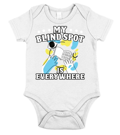 Blindness blind spot everywhere blind person Short Sleeve Baby One-Piece