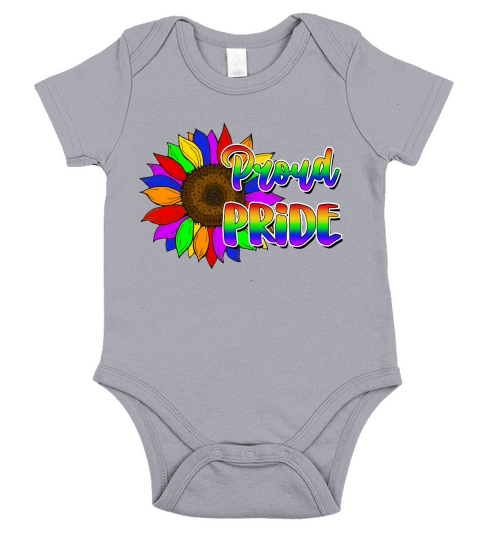Proud Pride LGBT Pride Rainbow Short Sleeve Baby One-Piece
