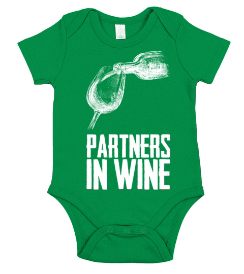 Wine Partying Short Sleeve Baby One-Piece