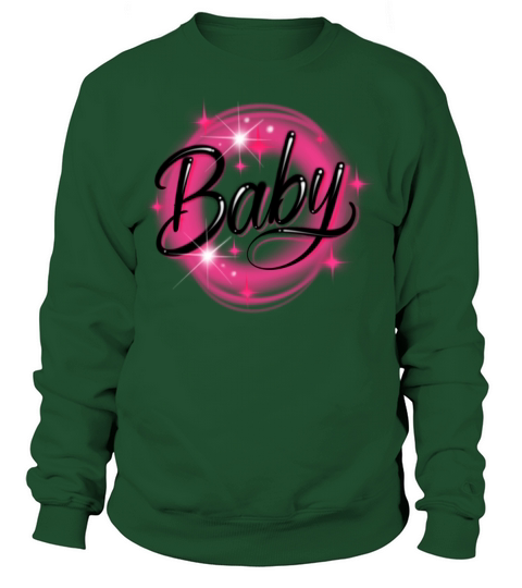 Baby Pink Stars Airbrushed Vintage Sweatshirt Unisex