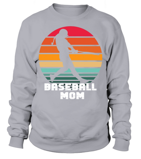Retro Baseball Mom Sweatshirt Unisex