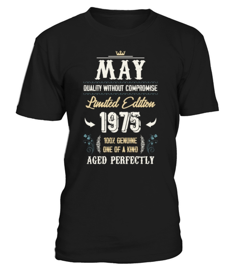 May 1975 Vintage Birthday Present T-Shirt Unisex