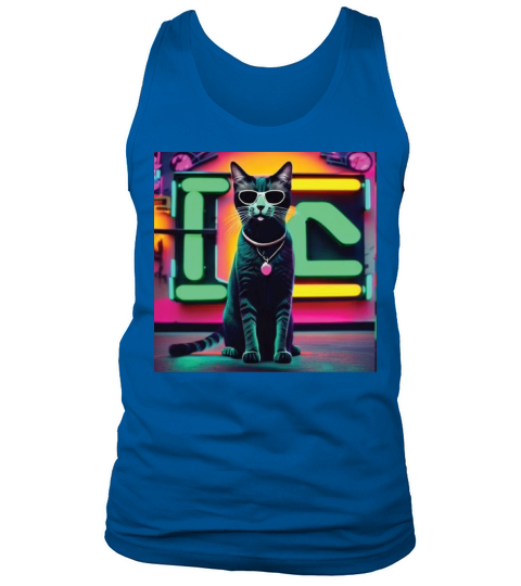 cat daddy black cat vintage eighties style Tank Top Unisex