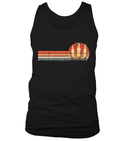 Meerkat Vintage Retro Tank Top Unisex