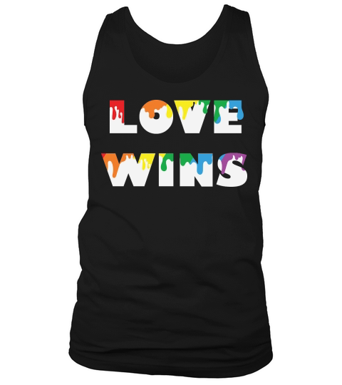 Melting Love Wins Gay Pride Tank Top Unisex