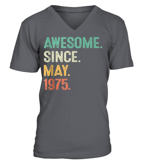 48 Years Old Gifts 48th Birthday Men V-Neck T-shirt