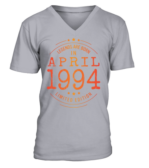 Birthday April 1994 Limited Edition Vintage Legend V-Neck T-shirt