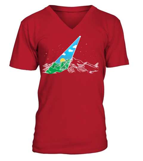 Cloudy Sky V-Neck T-shirt