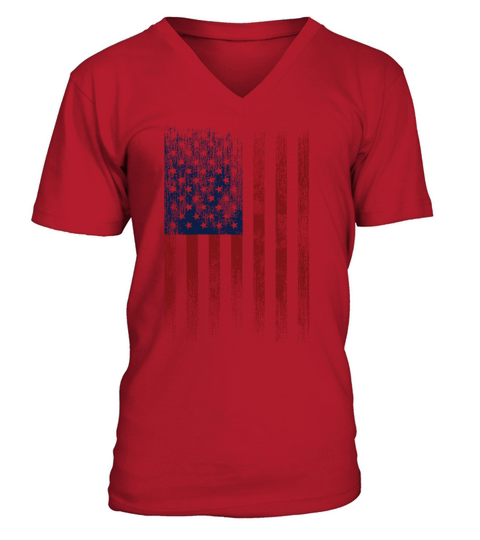 vintage usa American Flag Patriotic 2023 Flag V-Neck T-shirt