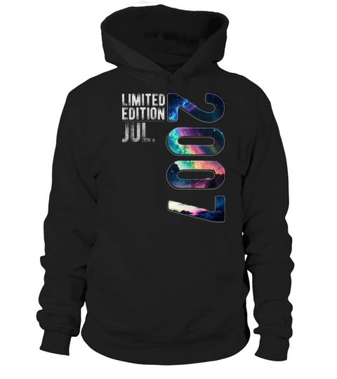 Limited Edition 2007 July Birthday Polar Lights Hoodie Unisex