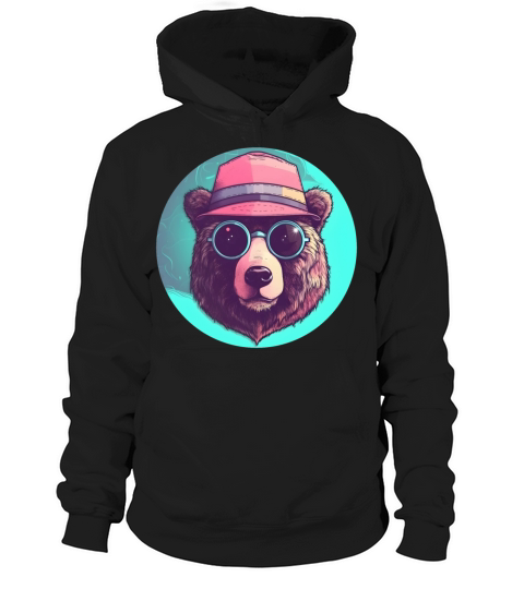 Vintage 80s 90s Style for Bear Lovers Hoodie Unisex