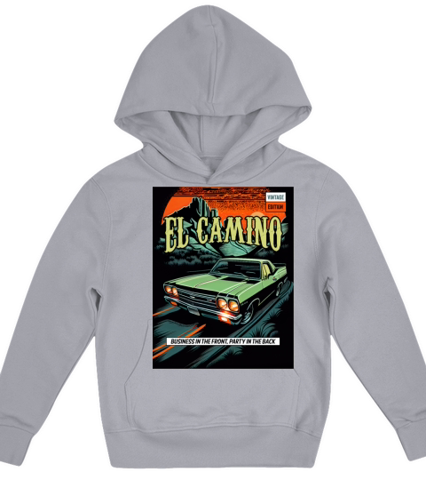 El Camino Vintage Comic Kids Hoodie