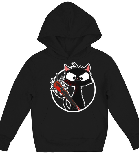 Halloween Retro Cat Vintage Cat Kids Hoodie