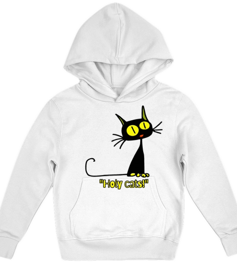 Holy cats vintage cartoon cat Kids Hoodie