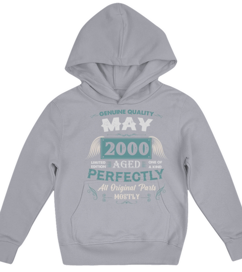 May 2000 Vintage Birthday Present Kids Hoodie