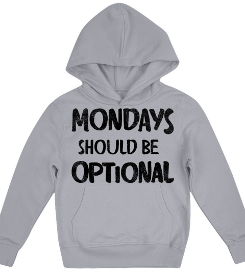 Monday should be optional vintage Kids Hoodie