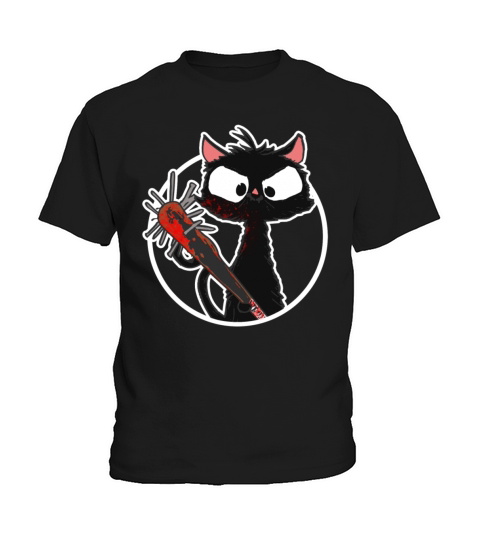 Halloween Retro Cat Vintage Cat Kids T-Shirt
