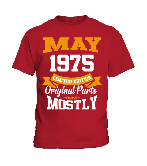 May 1975 Vintage Birthday Present Kids T-Shirt