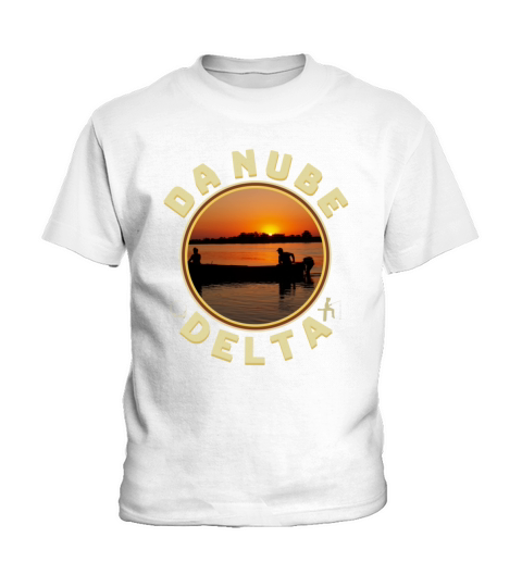 Travel to Romania Danube Delta summertime vintage Kids T-Shirt
