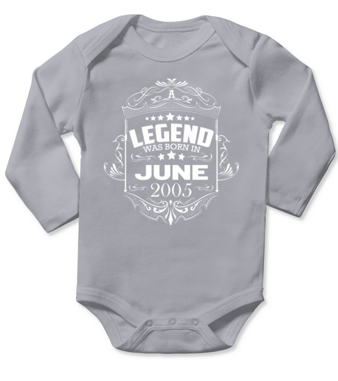 a legend was born in 2005 Long Sleeve Baby One-Piece