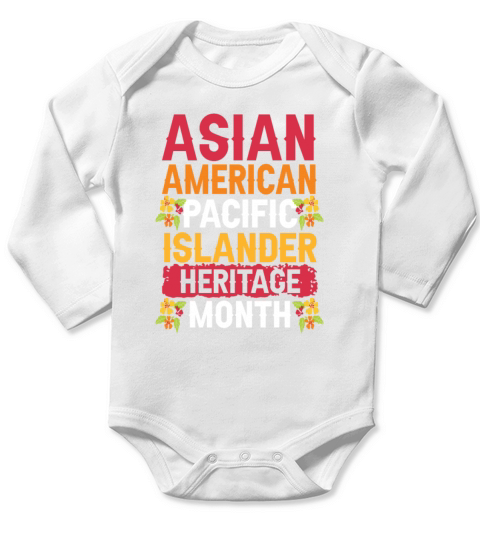 Asian Pacific Islander Heritage Month Long Sleeve Baby One-Piece