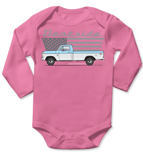 Dentside Wind Blue Long Sleeve Baby One-Piece