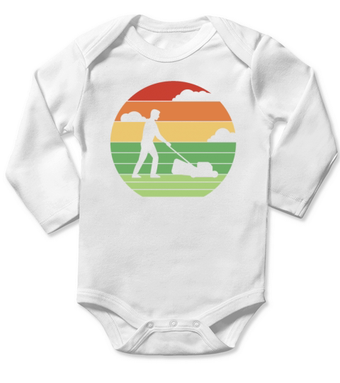 Retro Gardener Horticulture Ideas Professional Long Sleeve Baby One-Piece