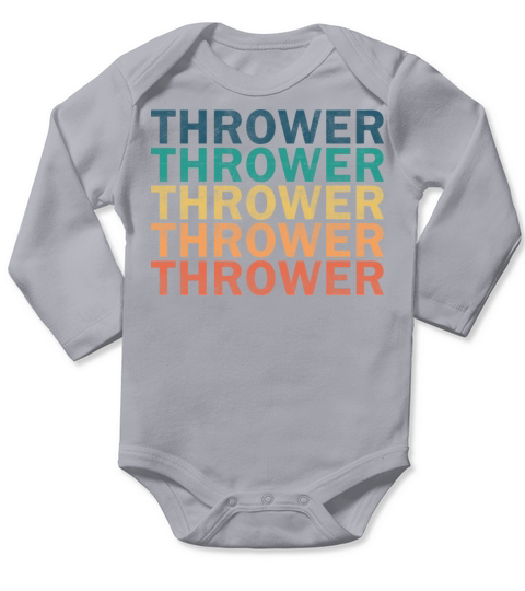 Thrower Name T Shirt - Thrower Vintage Retro Name Long Sleeve Baby One-Piece