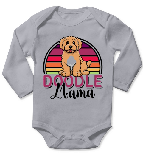 Womens Doodle Mama Labradoodle Goldendoodle Long Sleeve Baby One-Piece