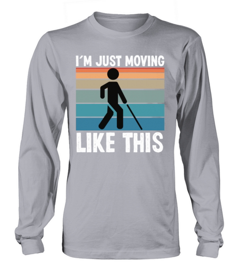 Blindness moving like this blindness awareness Long sleeved Unisex