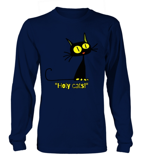 Holy cats vintage cartoon cat Long sleeved Unisex