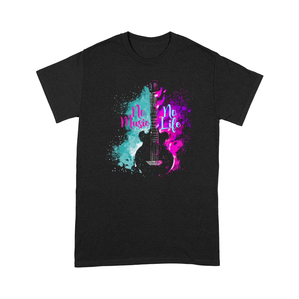 No Music No Life Guitar Premium T-shirt