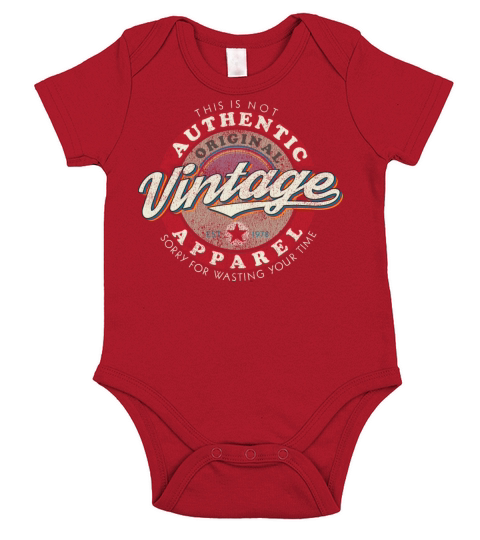 Faux Vintage Short Sleeve Baby One-Piece