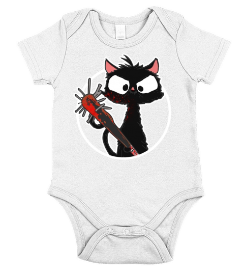 Halloween Retro Cat Vintage Cat Short Sleeve Baby One-Piece